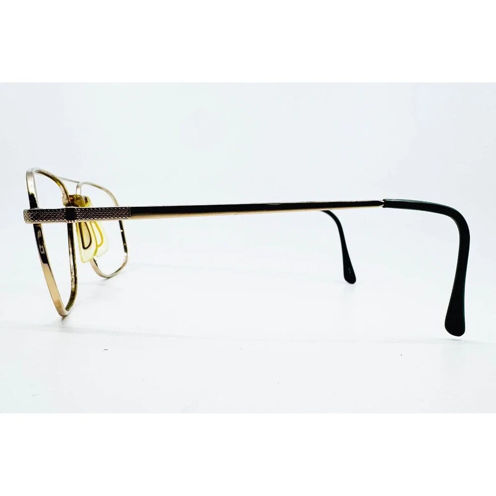 Stetson Eyeglass Frames Mens Gold Aviator Double Bridge 178 57-16